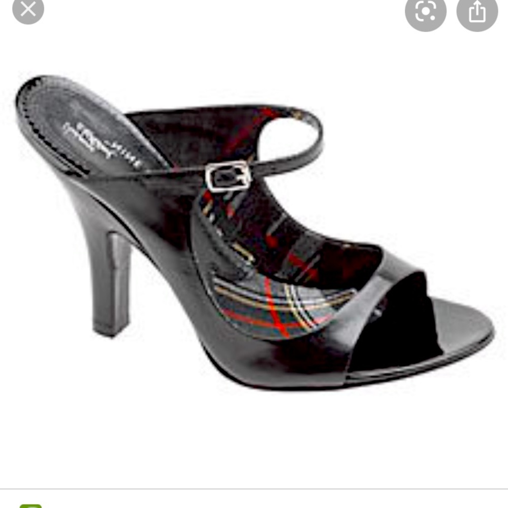 Vivianne Westwood for Nine West Black Patent Mules